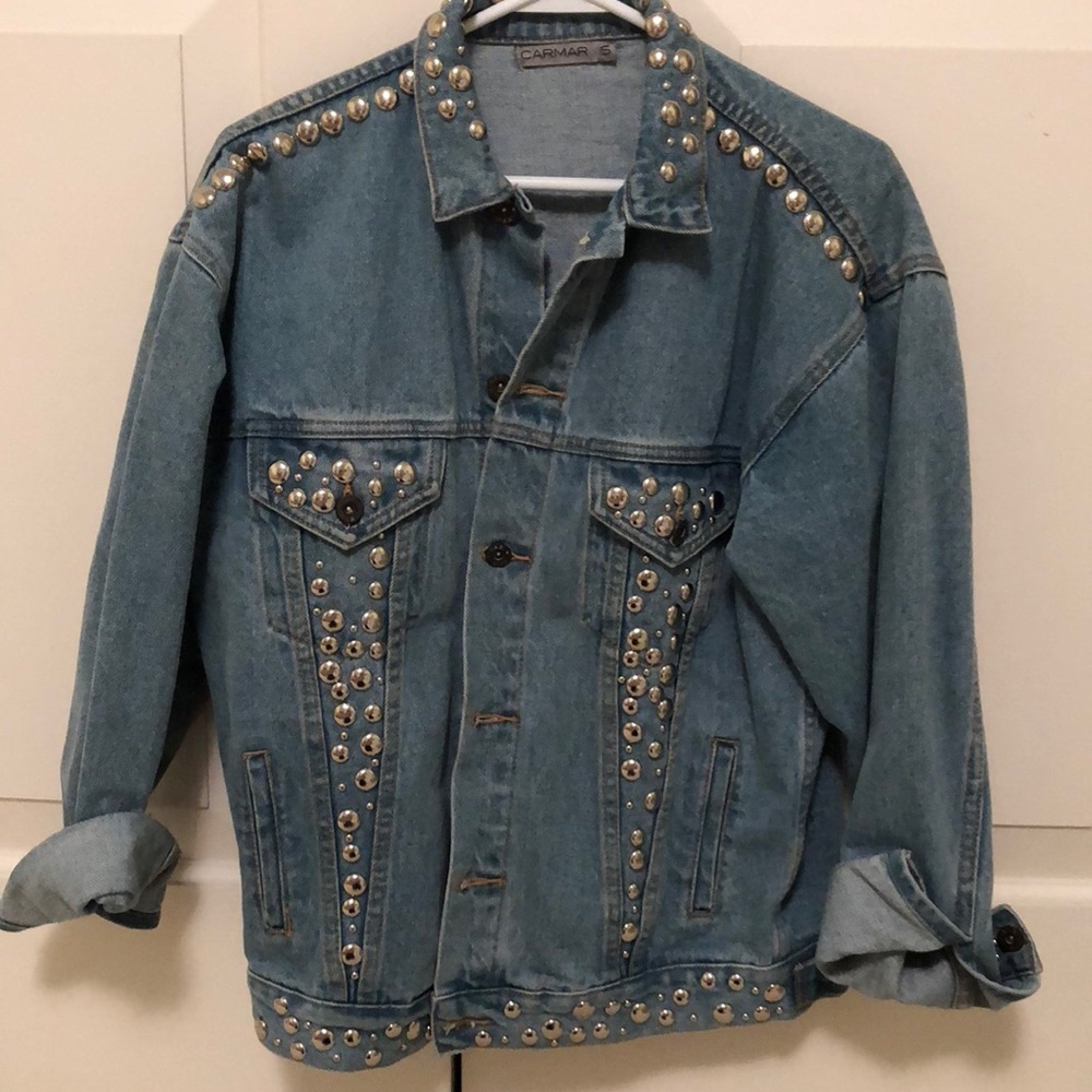 Carmar studded denim jacket